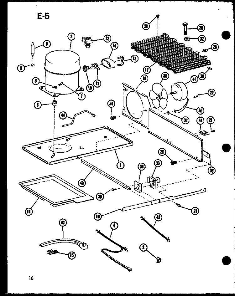 Page 6 Diagram and Parts List for ESBFC16D-G P6023523W G Maytag Refrigerator