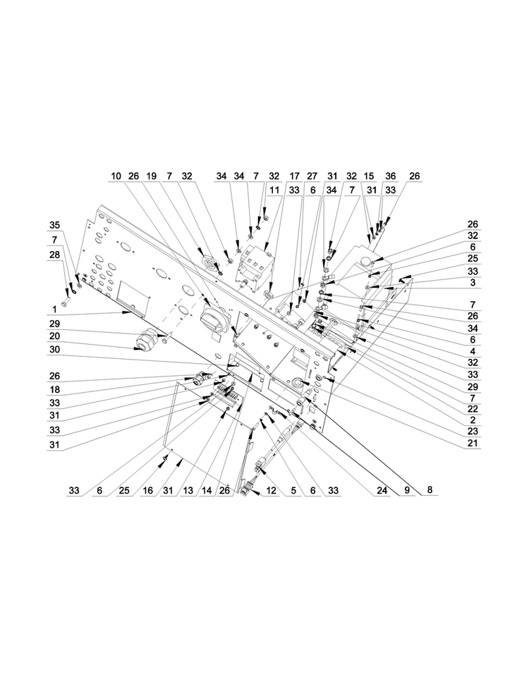 Rear Panel Parts Diagram and Parts List for MXS25PNATS  Maytag Washer