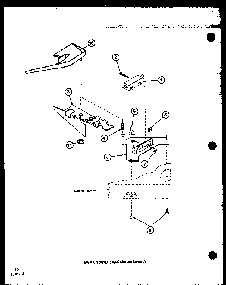 Section 3 Diagram and Parts List for LWD250 P7762107W Amana Washer