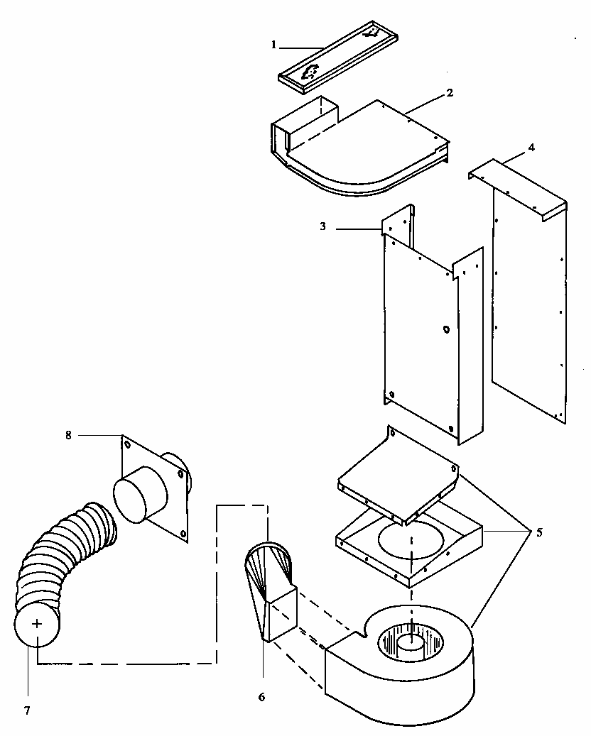 Vent  (ards800e/p1131920ne) (ards800ww/p1131920nww) (cards800e/p1131922ne) (cards800ww/p1131922nww) Diagram and Parts List for CC1W-P1155202  Amana Range