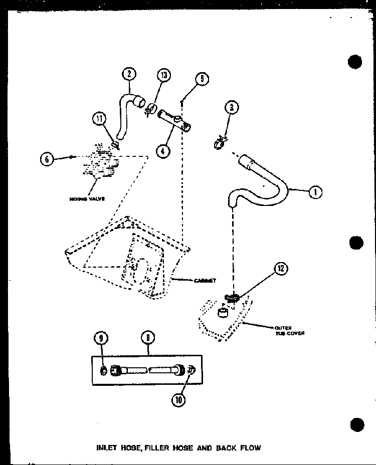 Section 5 Diagram and Parts List for LW3603L P1122406WL Amana Washer
