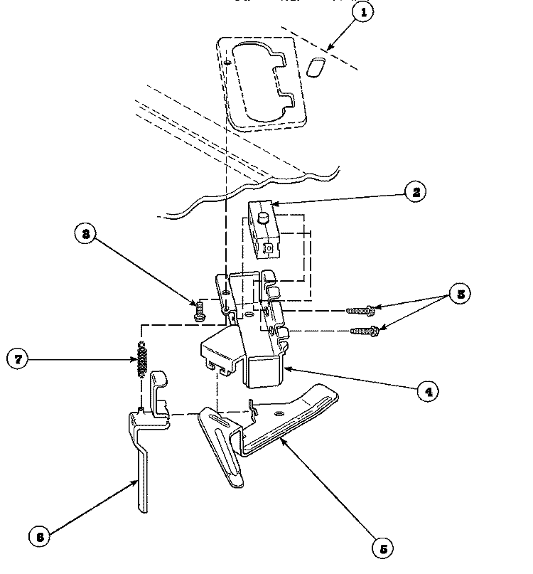 OUT - OF - BALANCE SWITCH Diagram and Parts List for LW6163WM PLW6163WM B Amana Washer
