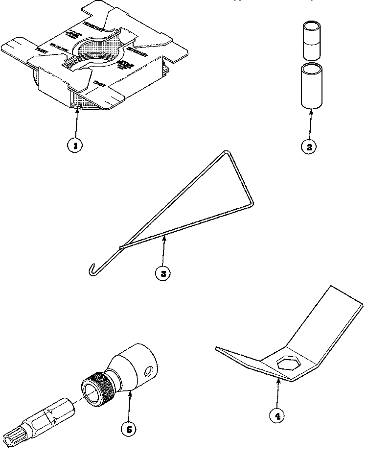 SPECIAL TOOLS Diagram and Parts List for LW6163WM PLW6163WM B Amana Washer