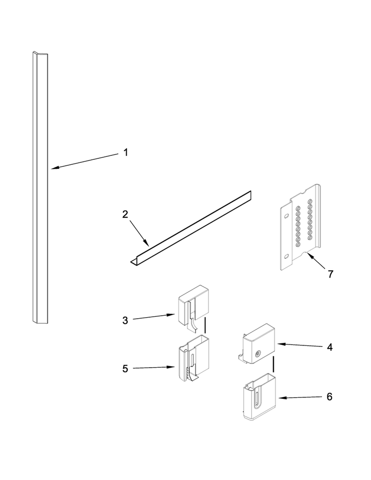 Accessory Parts Diagram and Parts List for MDD8000AWS2  Maytag Dishwasher