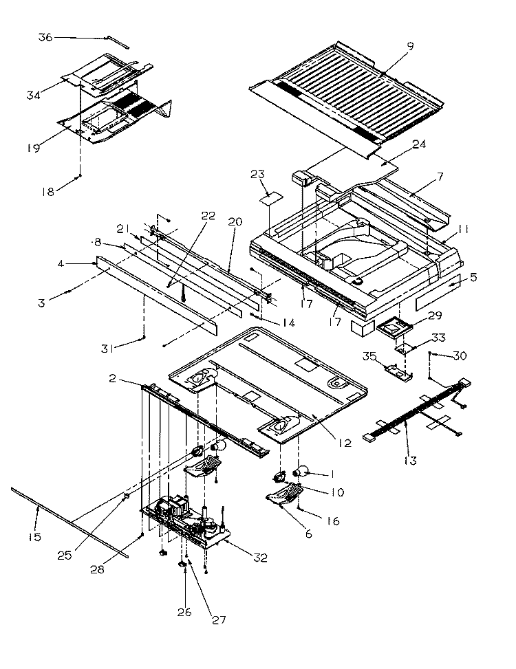 DIVIDER BLOCK Diagram and Parts List for TA18S2W P1194502W W Amana Refrigerator