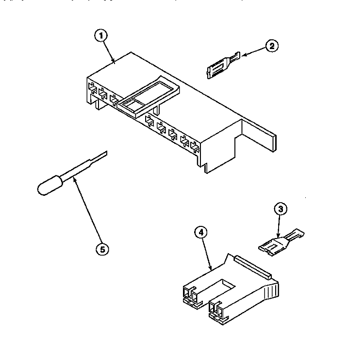 MIXING VALVE & MOTOR CONN BLOCKS, TERM Diagram and Parts List for LW6123LM PLW6123LM B Amana Washer