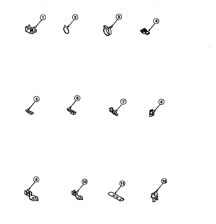 TERMINALS Diagram and Parts List for LW6123LM PLW6123LM B Amana Washer