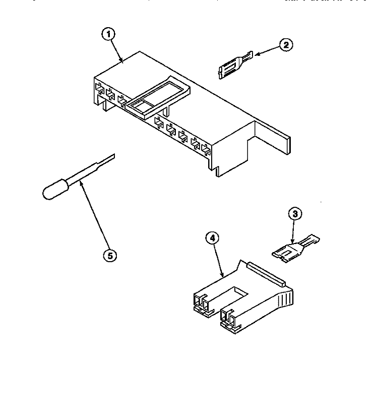 MIXING VALVE & MOTOR CONN BLOCKS, TERM Diagram and Parts List for LW9203L2 PLW9203L2 B Amana Washer