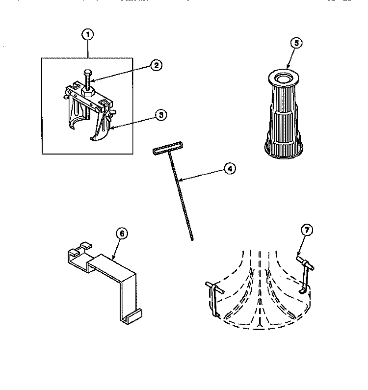 SPECIAL TOOLS Diagram and Parts List for LW9203L2 PLW9203L2 B Amana Washer