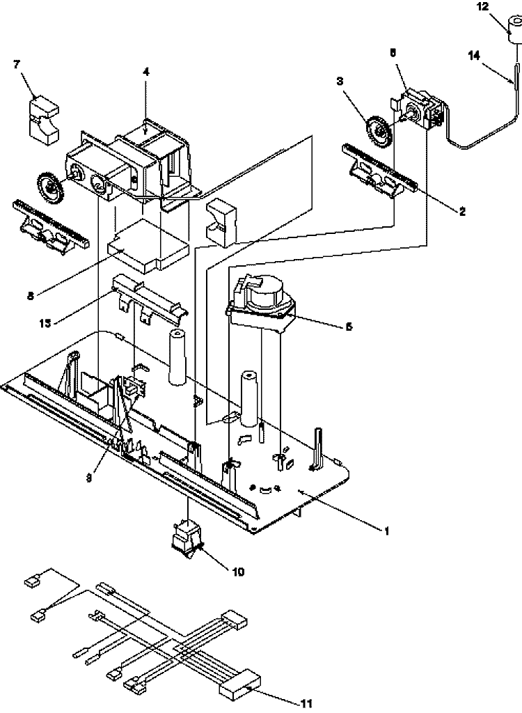 CONTROL PANEL Diagram and Parts List for TP19AW P1300601W W Amana Refrigerator