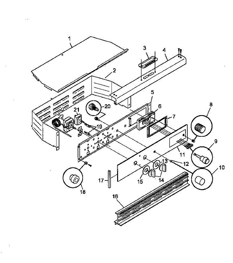 BACKGUARD ASSY Diagram and Parts List for AO24SEW2 P1132351N W Amana Wall Oven