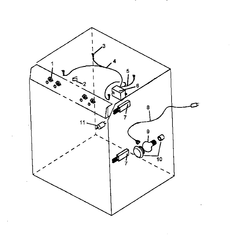 ELECTRICAL COMPONENTS Diagram and Parts List for AGS751L1 P1141273N L Amana Range