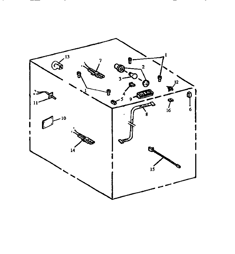 ELECTRICAL COMPONENTS Diagram and Parts List for RST310UW P1130738N W Amana Range