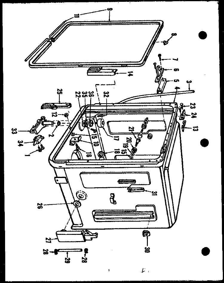 Page 1 Diagram and Parts List for GTX-95DW  Amana Dishwasher