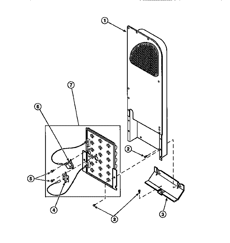 HEATER BOX ASSY ORIGINALLY ON ELEC DRYER Diagram and Parts List for LG8109L2 PLG8109L2 Amana Dryer