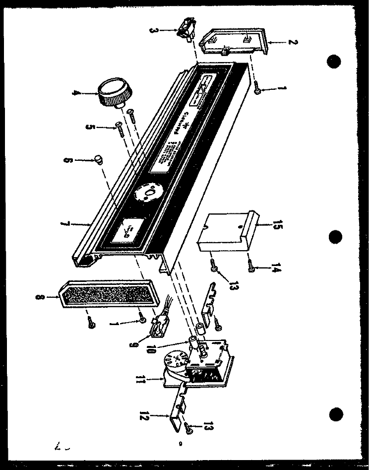 Page 5 Diagram and Parts List for GTX-95DW  Amana Dishwasher