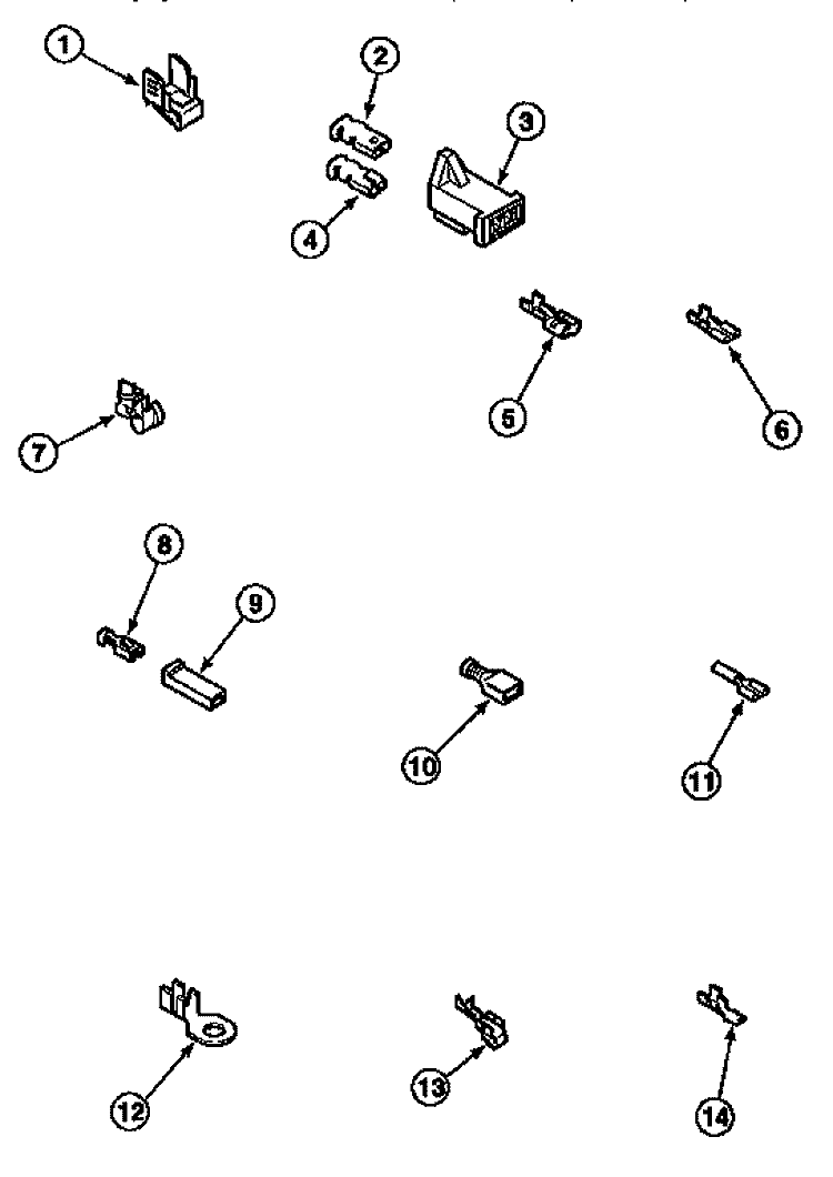 TERMINALS Diagram and Parts List for LG8319W2 PLG8319W2 Amana Dryer