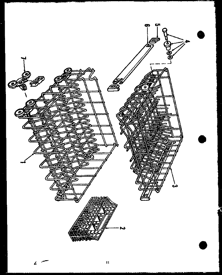 Page 6 Diagram and Parts List for GTX-95DW  Amana Dishwasher