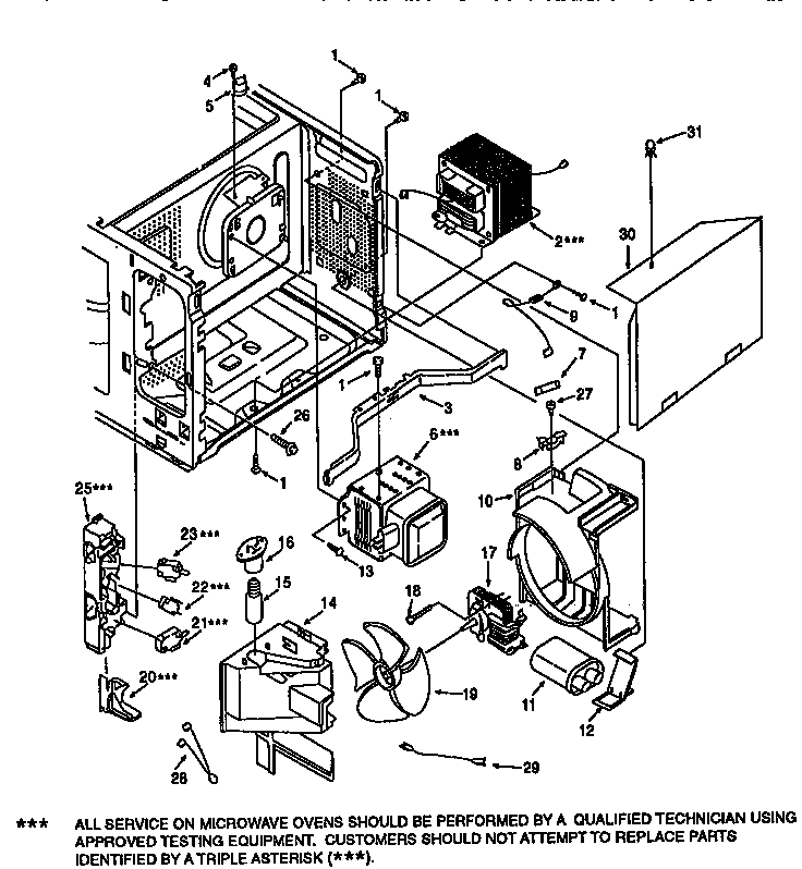 Switches And Microwave Parts Diagram and Parts List for 56568200790  Kenmore Microwave