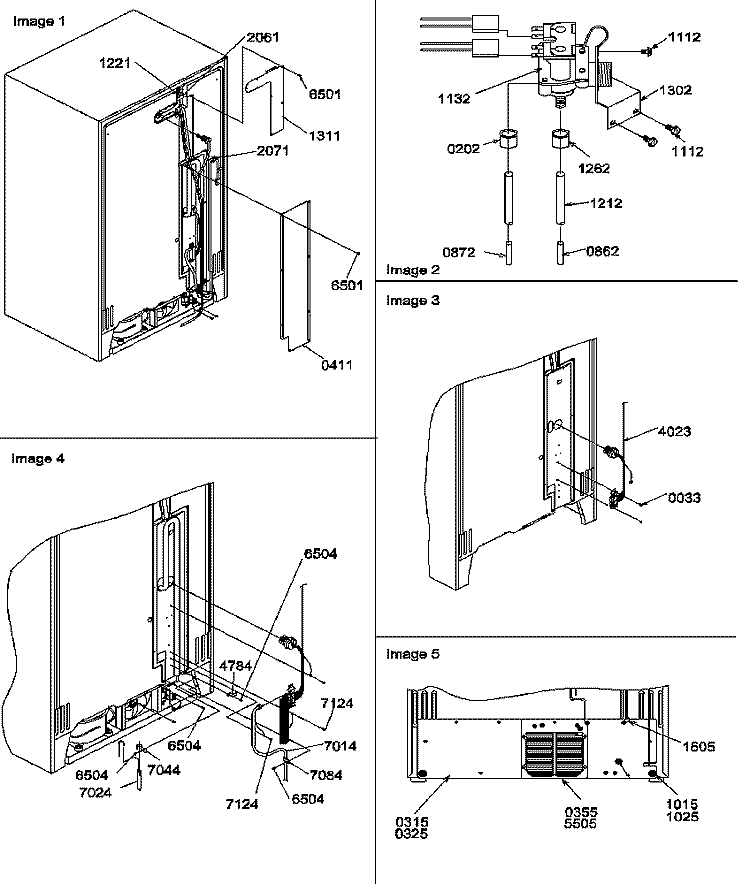 CABINET BACK Diagram and Parts List for SRDE27S3E P1190602W E Amana Refrigerator