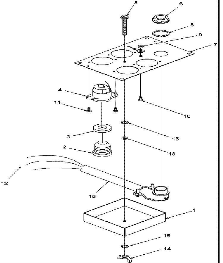 FUSE BOX ASSY - - CANADIAN UNITS ONLY Diagram and Parts List for AKE35E2 P1171903S Amana Cooktop