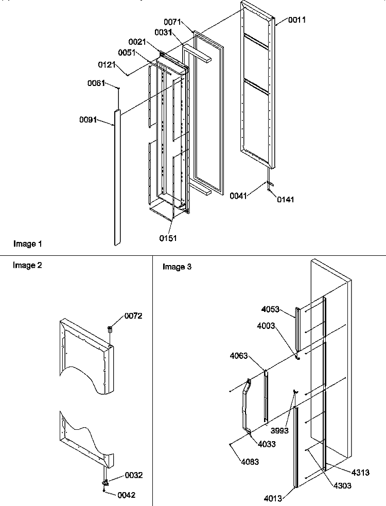FZ DOOR Diagram and Parts List for SR20TW P1190102W W Amana Refrigerator