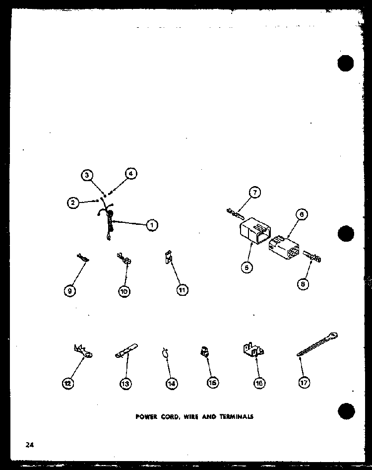 Section 1 Diagram and Parts List for LWD553 P7762116W Amana Washer