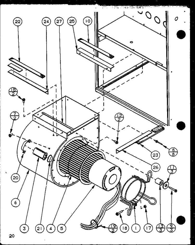 Section 5 Diagram and Parts List for GHI115A35C P6983133F Amana Heater