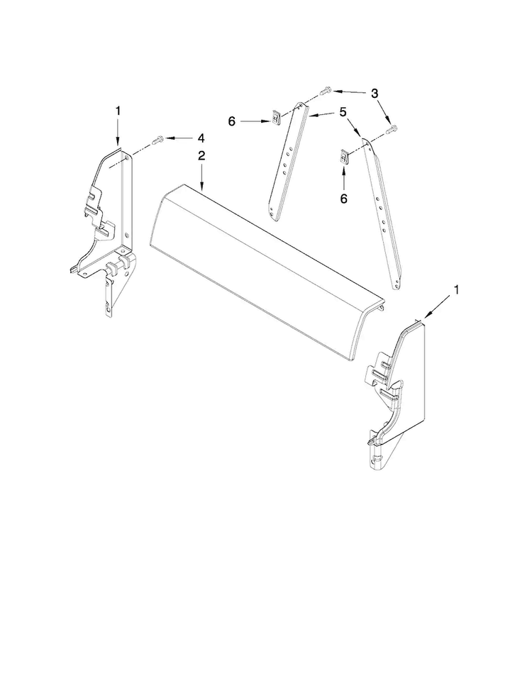 Backguard Parts Diagram and Parts List for AGG222VDB1  Amana Range