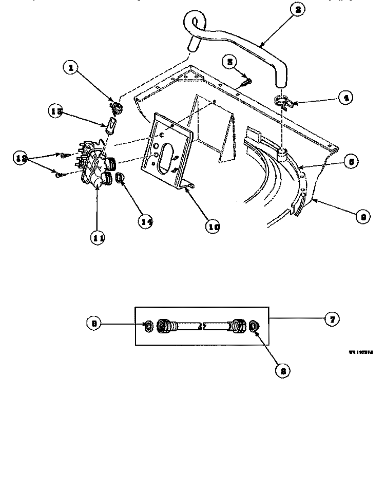 INLET / FILL HOSE & MIXING VLV MTG BRKT Diagram and Parts List for LW6123LM PLW6123LM A Amana Washer