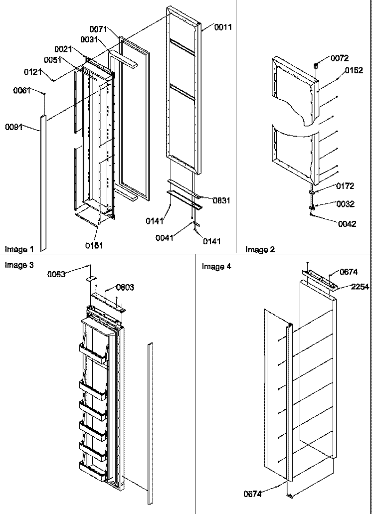 FZ DOOR AND ACCESSORIES Diagram and Parts List for SB520SW P1185003W W Amana Refrigerator