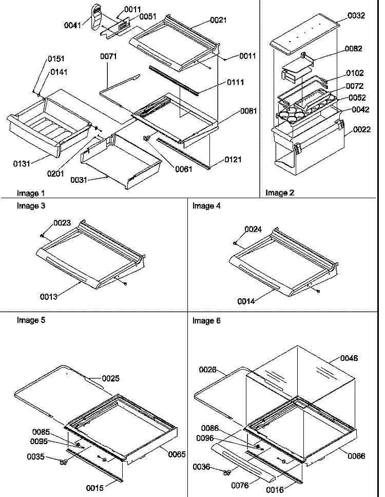 DELI, SHELVES, CRISPER ASSEMBLIES & ACS Diagram and Parts List for SRD325S5W P1199402W W Amana Refrigerator