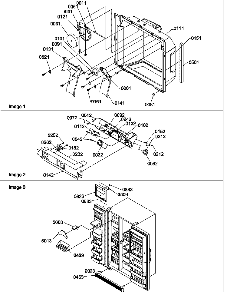 ICE & WATER CAV / ELEC BRKT / & TOE GRILLE Diagram and Parts List for SRD520SL P1186302W L Amana Refrigerator