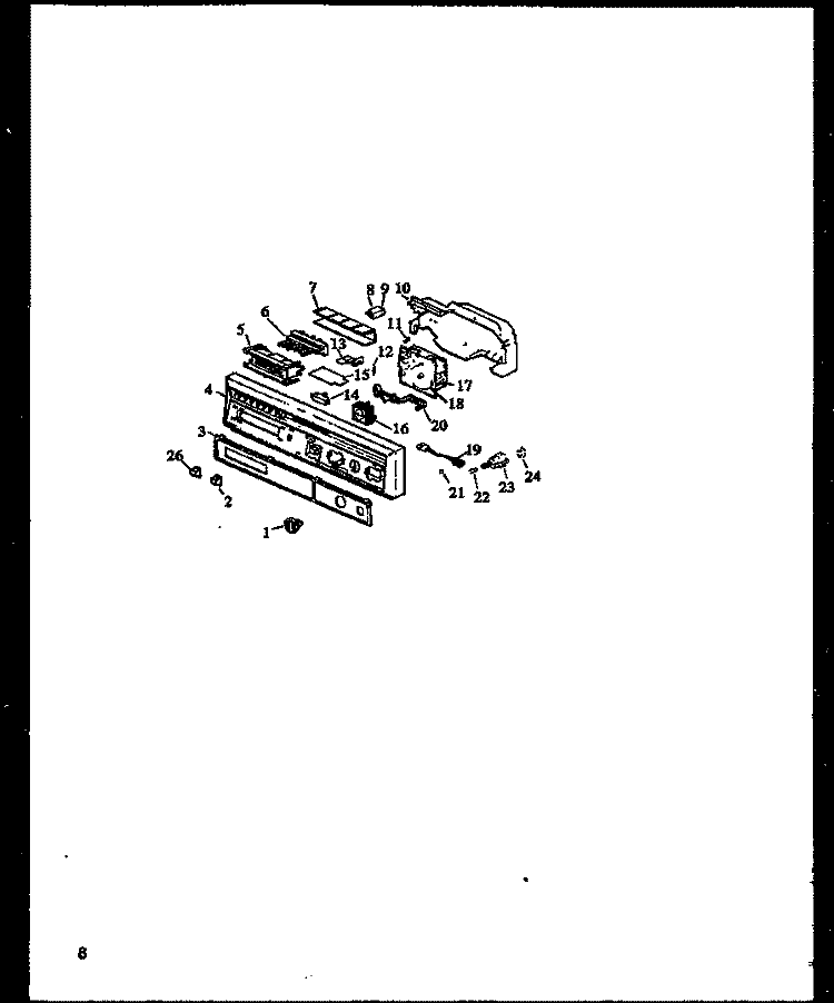 Page 3 Diagram and Parts List for DU5000B P1173702W Amana Dishwasher