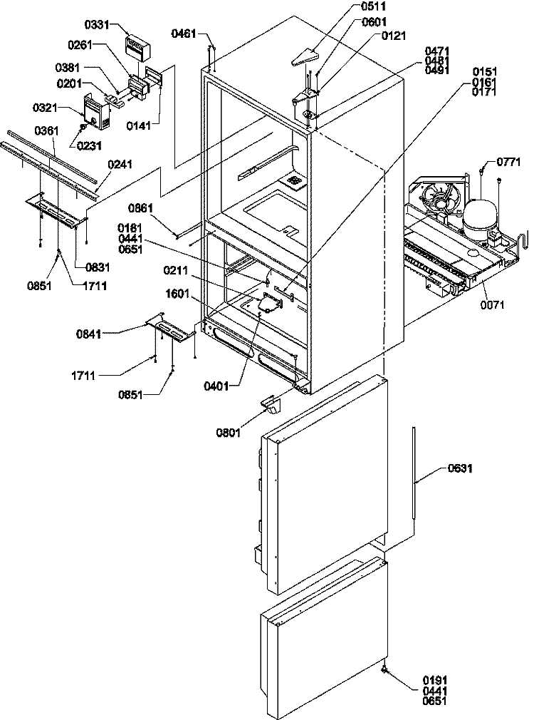 CONTROLS & LIGHT COVERS Diagram and Parts List for BR22S6E P1196706W E Amana Refrigerator