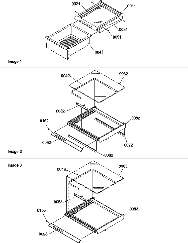 DELI AND CRISPER ASSEMBLIES Diagram and Parts List for SS21SL P1193802W L Amana Refrigerator