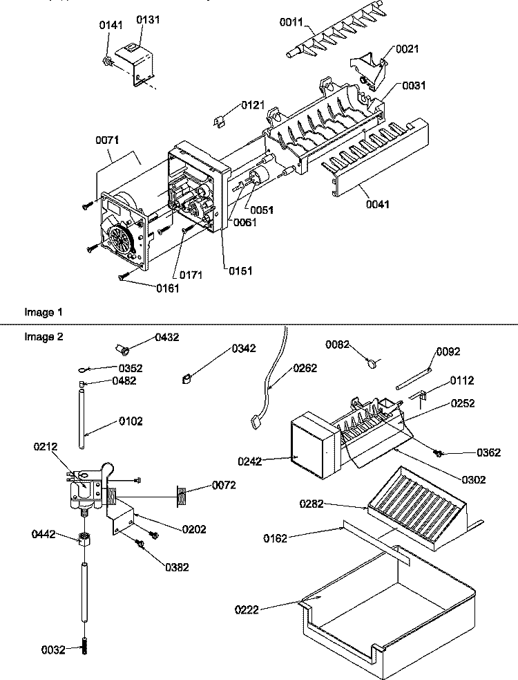 ICE MAKER PARTS AND ADD ON ICE MAKER KIT Diagram and Parts List for SS21SL P1193802W L Amana Refrigerator