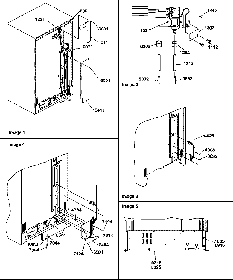 CABINET BACK Diagram and Parts List for SRD20TPW P1190811W W Amana Refrigerator