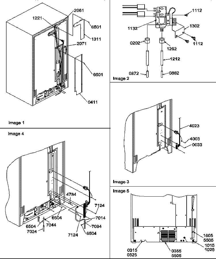 CABINET BACK Diagram and Parts List for SRD22TPW P1190307W W Amana Refrigerator