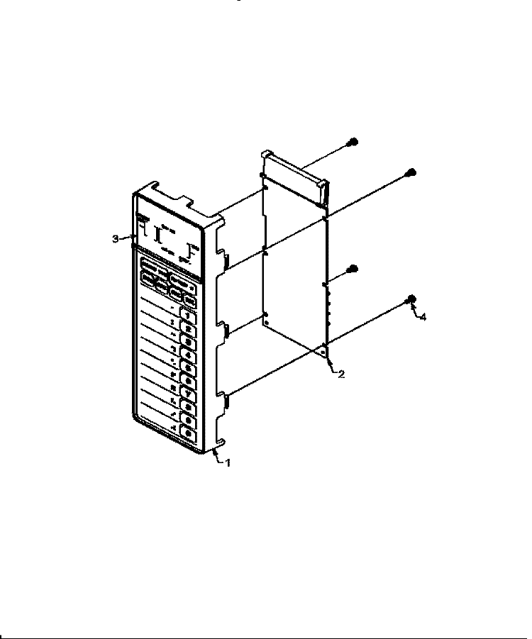 CONTROL PANEL Diagram and Parts List for EF73A1 P4020007701 Menumaster Microwave
