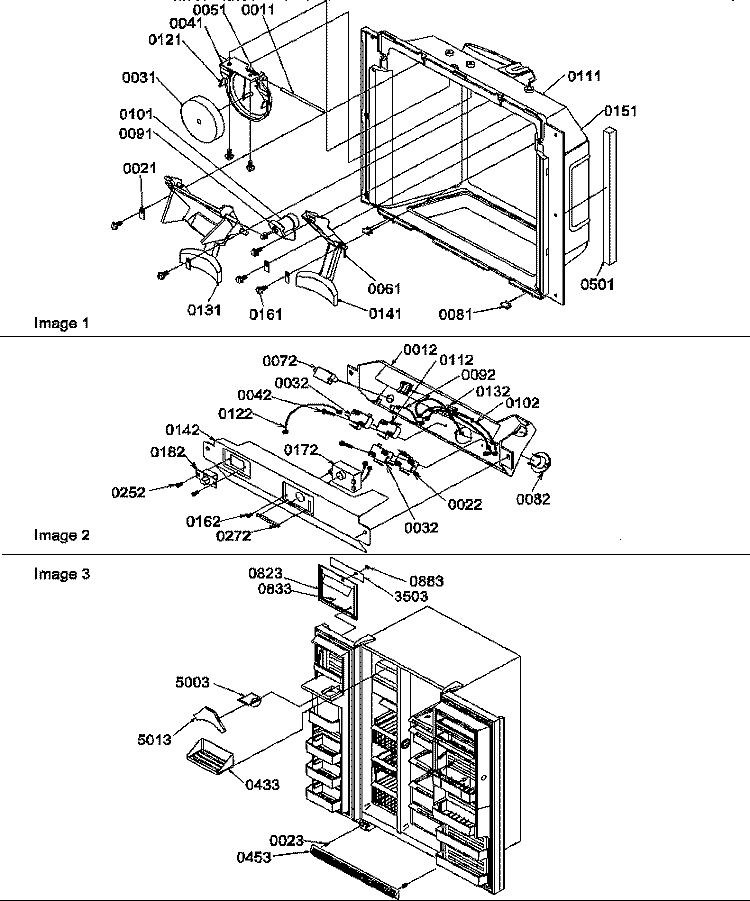 Page 4 Diagram and Parts List for SRDE25TPSE P1190315W E Amana Refrigerator