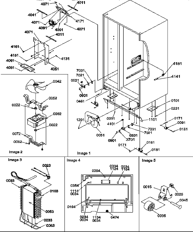 Page 9 Diagram and Parts List for SRDE25TPSE P1190315W E Amana Refrigerator