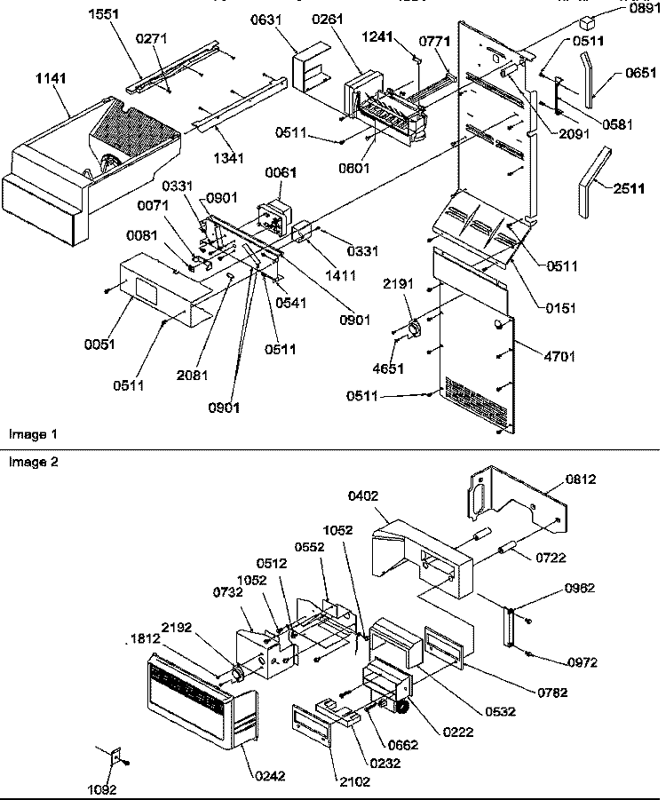 Page 12 Diagram and Parts List for SRDE25TPSE P1190315W E Amana Refrigerator