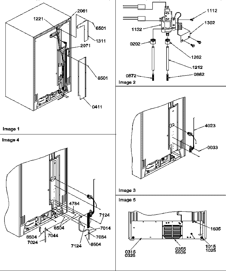 CABINET BACK Diagram and Parts List for SCD25TW P1190426W W Amana Refrigerator