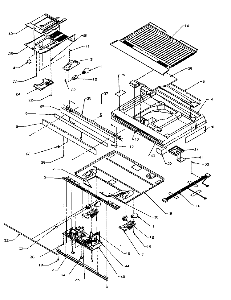 DIVIDER BLOCK Diagram and Parts List for TP21A3E P1181503W E Amana Refrigerator