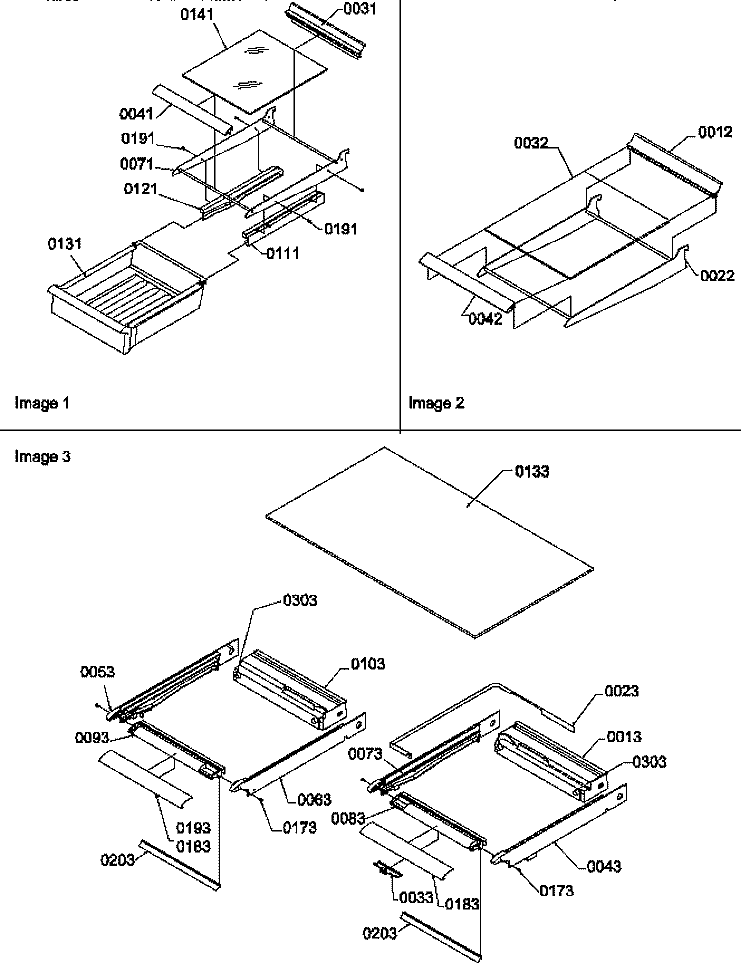 SHELVING ASSEMBLIES Diagram and Parts List for TG518SL P1180903W L Amana Refrigerator