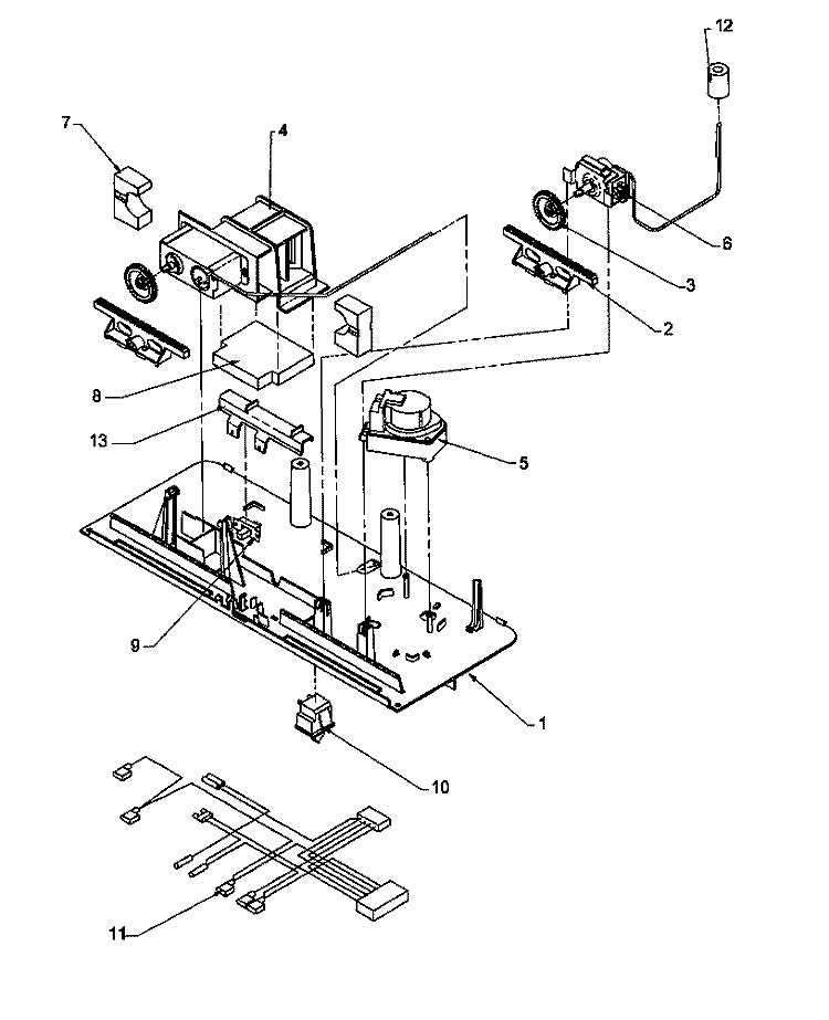 CONTROL PANEL ASSY Diagram and Parts List for TH21S3W P1195601W W Amana Refrigerator