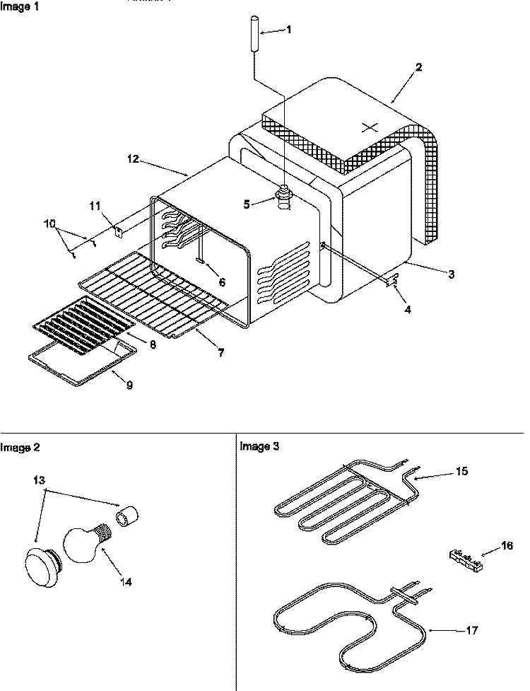 CAVITY Diagram and Parts List for ARR6300LL P1142669NLL Amana Range