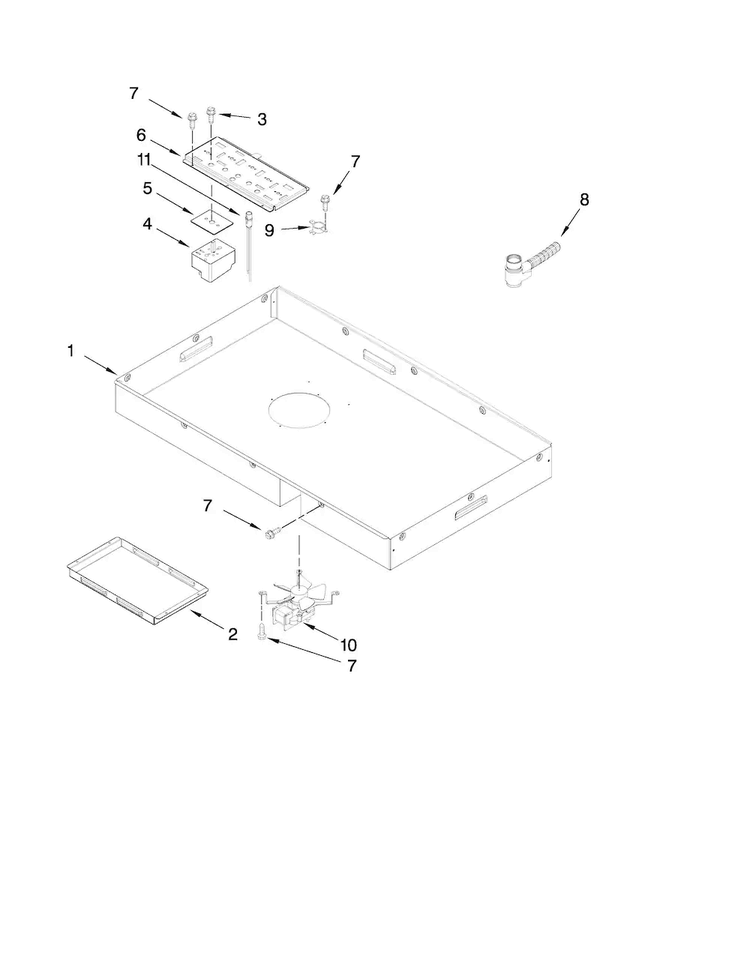 Burner Box Parts Diagram and Parts List for JEC9530BDB12  Jenn-Air Cooktop