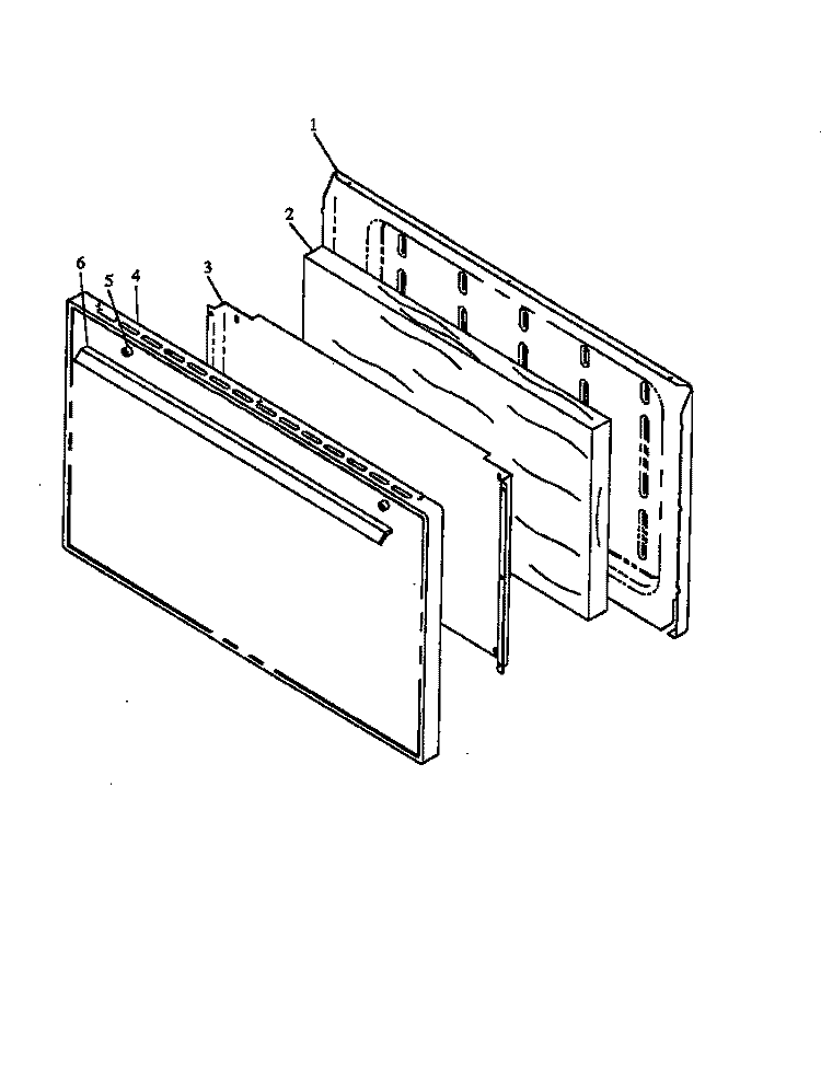 SOLID PAN DOOR Diagram and Parts List for SNP26ZZ0 P1142993N W Amana Cooktop
